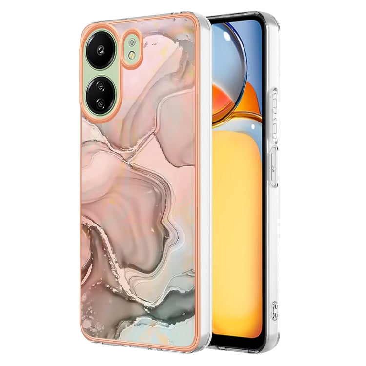 Electroplating Marble Dual-side IMD TPU Phone Case, For Xiaomi Redmi Note 13 Pro 4G/Poco M6 Pro 4G, For Xiaomi Redmi A3, Xiaomi Redmi Note 13 4G, For Xiaomi Poco X6 Pro / Redmi K70E, For Xiaomi Redmi Note 13 5G Global, For Xiaomi Redmi 13C 4G          ...