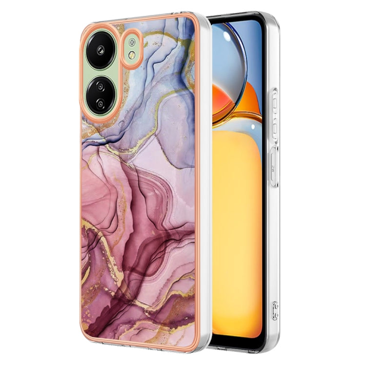 Electroplating Marble Dual-side IMD TPU Phone Case, For Xiaomi Redmi Note 13 Pro 4G/Poco M6 Pro 4G, For Xiaomi Redmi A3, Xiaomi Redmi Note 13 4G, For Xiaomi Poco X6 Pro / Redmi K70E, For Xiaomi Redmi Note 13 5G Global, For Xiaomi Redmi 13C 4G          ...