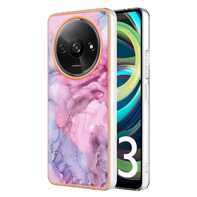 Electroplating Marble Dual-side IMD TPU Phone Case, For Xiaomi Redmi Note 13 Pro 4G/Poco M6 Pro 4G, For Xiaomi Redmi A3, Xiaomi Redmi Note 13 4G, For Xiaomi Poco X6 Pro / Redmi K70E, For Xiaomi Redmi Note 13 5G Global, For Xiaomi Redmi 13C 4G          ...