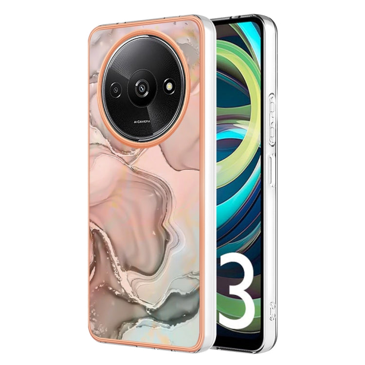Electroplating Marble Dual-side IMD TPU Phone Case, For Xiaomi Redmi Note 13 Pro 4G/Poco M6 Pro 4G, For Xiaomi Redmi A3, Xiaomi Redmi Note 13 4G, For Xiaomi Poco X6 Pro / Redmi K70E, For Xiaomi Redmi Note 13 5G Global, For Xiaomi Redmi 13C 4G          ...