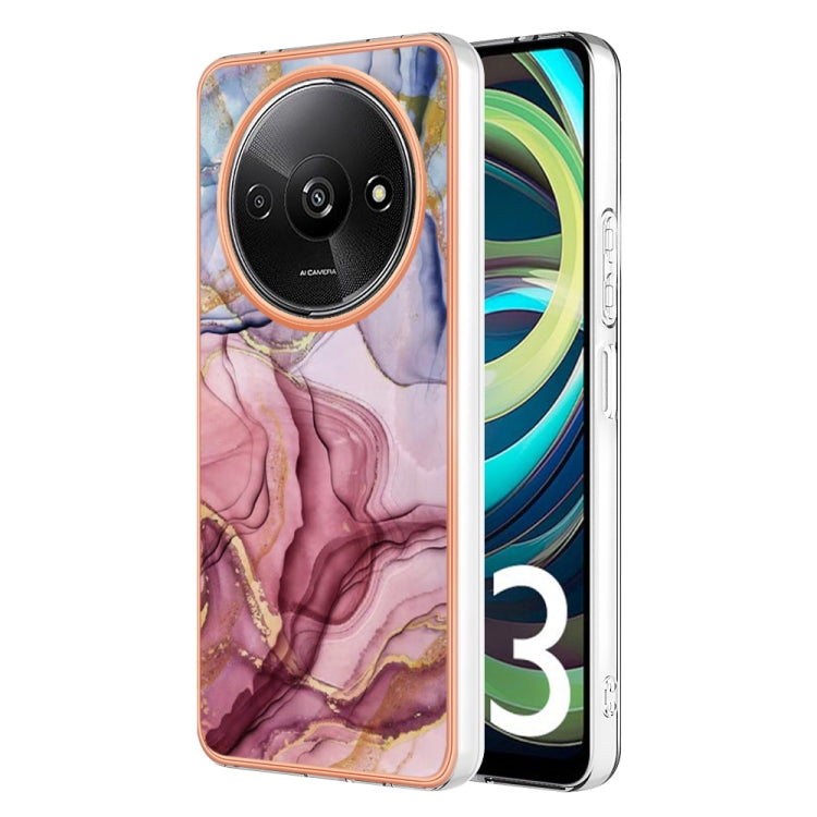 Electroplating Marble Dual-side IMD TPU Phone Case, For Xiaomi Redmi Note 13 Pro 4G/Poco M6 Pro 4G, For Xiaomi Redmi A3, Xiaomi Redmi Note 13 4G, For Xiaomi Poco X6 Pro / Redmi K70E, For Xiaomi Redmi Note 13 5G Global, For Xiaomi Redmi 13C 4G          ...