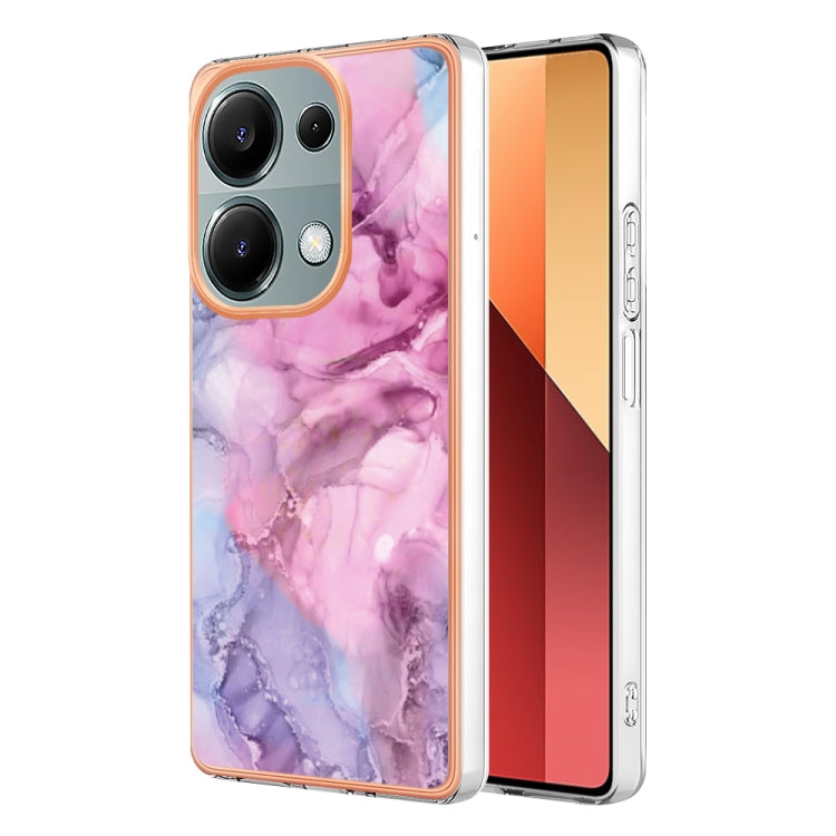 Electroplating Marble Dual-side IMD TPU Phone Case, For Xiaomi Redmi Note 13 Pro 4G/Poco M6 Pro 4G, For Xiaomi Redmi A3, Xiaomi Redmi Note 13 4G, For Xiaomi Poco X6 Pro / Redmi K70E, For Xiaomi Redmi Note 13 5G Global, For Xiaomi Redmi 13C 4G          ...