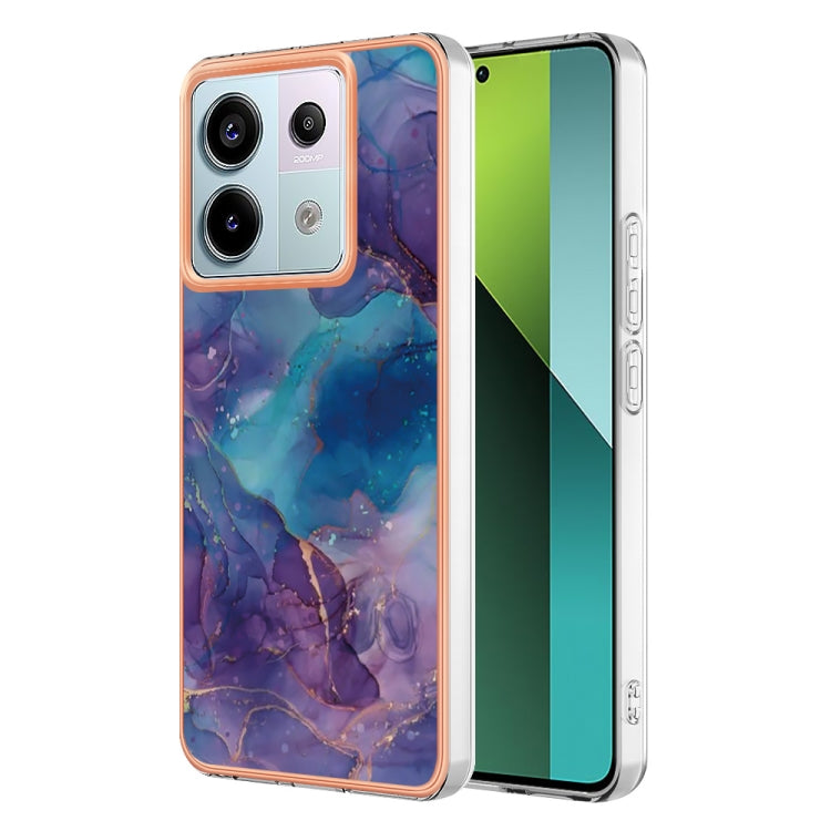Electroplating Marble Dual-side IMD TPU Phone Case, For Xiaomi Redmi Note 13 Pro 4G/Poco M6 Pro 4G, For Xiaomi Redmi A3, Xiaomi Redmi Note 13 4G, For Xiaomi Poco X6 Pro / Redmi K70E, For Xiaomi Redmi Note 13 5G Global, For Xiaomi Redmi 13C 4G          ...