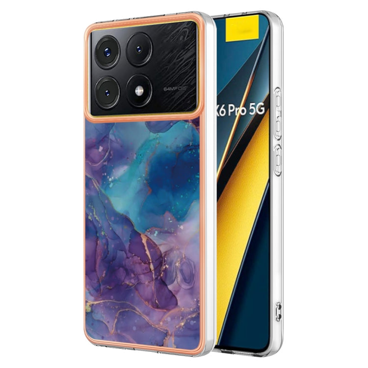 Electroplating Marble Dual-side IMD TPU Phone Case, For Xiaomi Redmi Note 13 Pro 4G/Poco M6 Pro 4G, For Xiaomi Redmi A3, Xiaomi Redmi Note 13 4G, For Xiaomi Poco X6 Pro / Redmi K70E, For Xiaomi Redmi Note 13 5G Global, For Xiaomi Redmi 13C 4G          ...