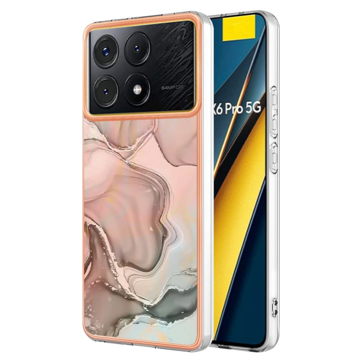 Electroplating Marble Dual-side IMD TPU Phone Case, For Xiaomi Redmi Note 13 Pro 4G/Poco M6 Pro 4G, For Xiaomi Redmi A3, Xiaomi Redmi Note 13 4G, For Xiaomi Poco X6 Pro / Redmi K70E, For Xiaomi Redmi Note 13 5G Global, For Xiaomi Redmi 13C 4G          ...