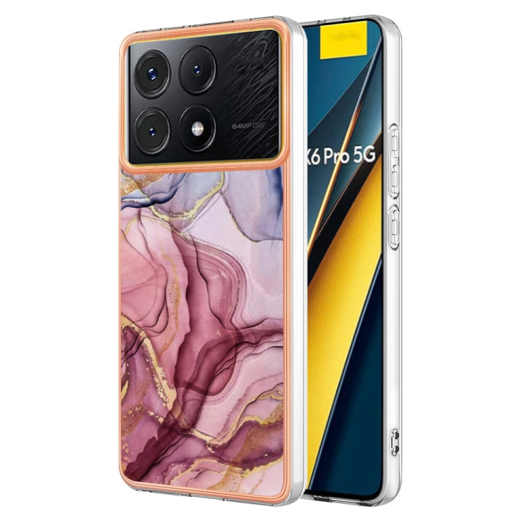 Electroplating Marble Dual-side IMD TPU Phone Case, For Xiaomi Redmi Note 13 Pro 4G/Poco M6 Pro 4G, For Xiaomi Redmi A3, Xiaomi Redmi Note 13 4G, For Xiaomi Poco X6 Pro / Redmi K70E, For Xiaomi Redmi Note 13 5G Global, For Xiaomi Redmi 13C 4G          ...