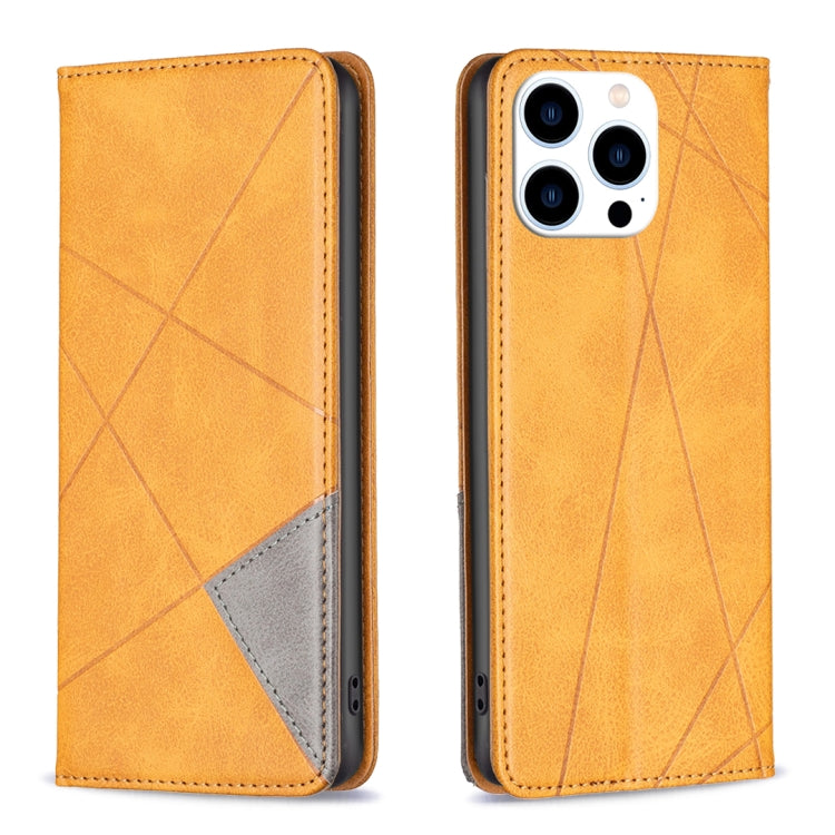 Rhombus Texture Magnetic Leather Phone Case, For iPhone 17 Pro Max, For iPhone 17 Pro, For iPhone 17, For iPhone Air, For iPhone 16 Pro Max, For iPhone 16 Pro, For iPhone 16 Plus, For iPhone 16