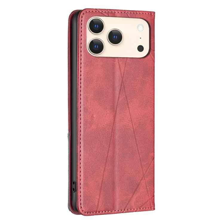 Rhombus Texture Magnetic Leather Phone Case, For iPhone 17 Pro Max, For iPhone 17 Pro, For iPhone 17, For iPhone Air, For iPhone 16 Pro Max, For iPhone 16 Pro, For iPhone 16 Plus, For iPhone 16