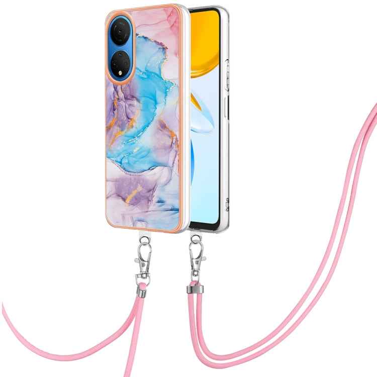 Electroplating IMD TPU Phone Case with Lanyard, For Honor X7, For Honor X8 4G