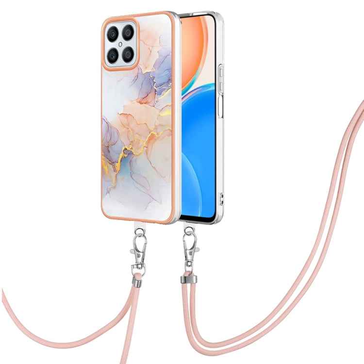 Electroplating IMD TPU Phone Case with Lanyard, For Honor X7, For Honor X8 4G