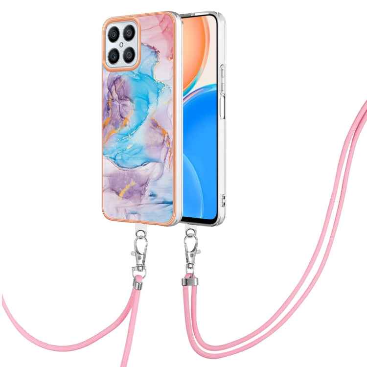 Electroplating IMD TPU Phone Case with Lanyard, For Honor X7, For Honor X8 4G