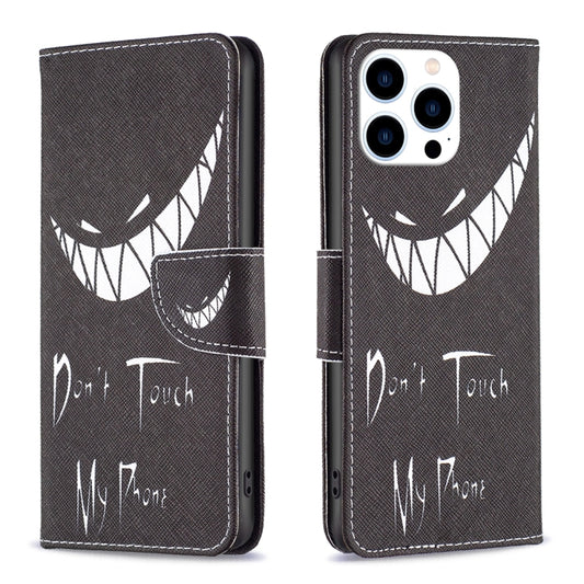 Colored Drawing Pattern Leather Phone Case, For iPhone 16 Pro Max, For iPhone 16 Pro, For iPhone 16 Plus, For iPhone 16, For iPhone 15 Pro Max, For iPhone 15 Pro