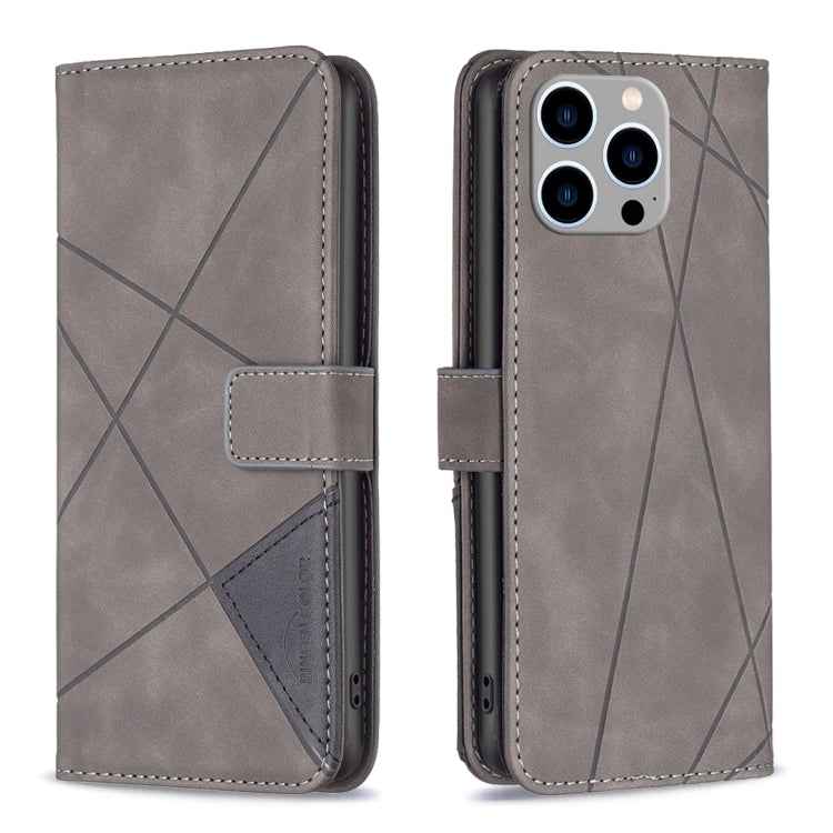 Magnetic Buckle Rhombus Texture Leather Phone Case, For iPhone 15 Pro Max, For iPhone 15 Pro, For iPhone 15 Plus, For iPhone 15