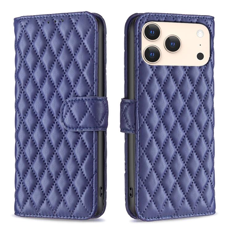 Diamond Lattice Wallet Flip Leather Phone Case, For iPhone 17e / 16e, For iPhone 17 Pro Max, For iPhone 17 Pro, For iPhone 17, For iPhone Air, For iPhone 16 Pro Max, For iPhone 16 Pro, For iPhone 16 Plus