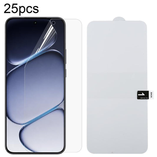 25pcs Full Screen Protector Explosion-proof Hydrogel Film, For OnePlus Turbo 6X Pro 5G, For OnePlus Turbo 6X 5G, For OnePlus Nord CE6 Lite, For OnePlus Nord CE6, For OnePlus Ace 6 Ultra, For OnePlus Nord 6 5G, For OnePlus 15T, For OnePlus Ace 6        ...