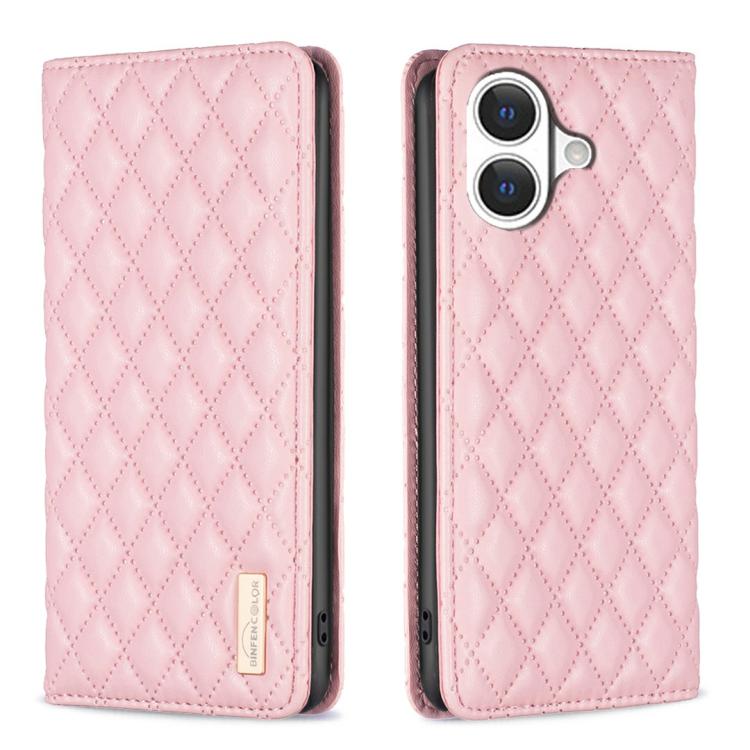 Diamond Lattice Magnetic Leather Flip Phone Case, For iPhone 17 Pro Max, For iPhone 17 Pro, For iPhone 17, For iPhone Air, For iPhone 16 Pro Max, For iPhone 16 Pro, For iPhone 16 Plus, For iPhone 16