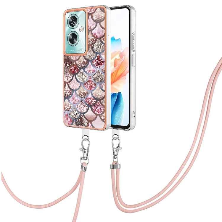 Electroplating IMD TPU Phone Case with Lanyard, For OPPO A98, For OPPO A17, For OPPO A57 4G/A77 5G Taiwan/K10 5G Global, For OPPO A79 5G Global