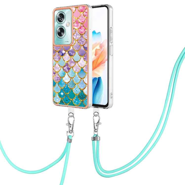 Electroplating IMD TPU Phone Case with Lanyard, For OPPO A98, For OPPO A17, For OPPO A57 4G/A77 5G Taiwan/K10 5G Global, For OPPO A79 5G Global
