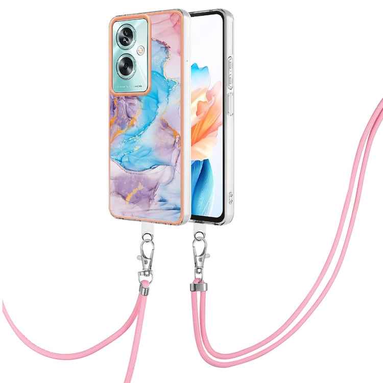 Electroplating IMD TPU Phone Case with Lanyard, For OPPO A98, For OPPO A17, For OPPO A57 4G/A77 5G Taiwan/K10 5G Global, For OPPO A79 5G Global