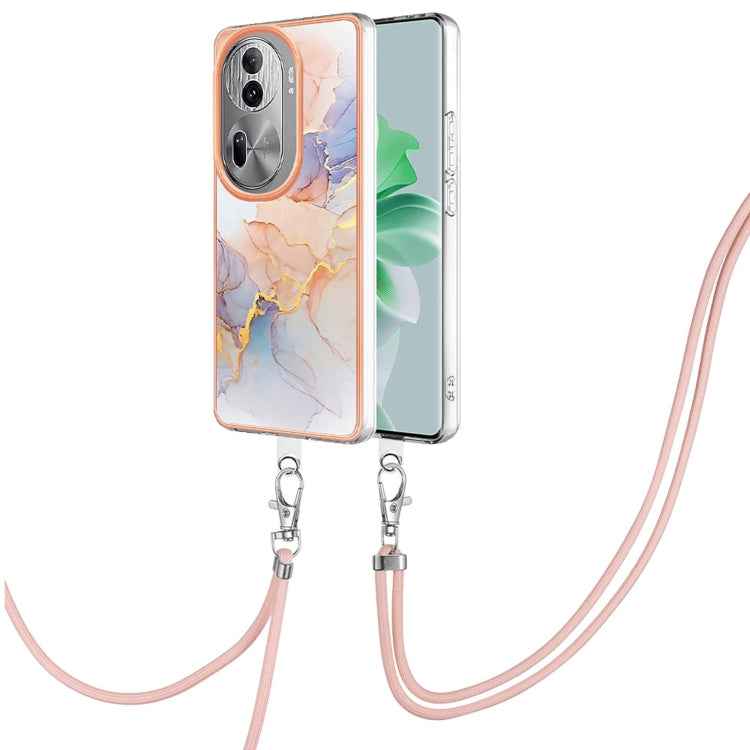 Electroplating IMD TPU Phone Case with Lanyard, For OPPO Reno11 5G Global, For OPPO Reno11 Pro 5G Global, For OPPO A58 4G, For OPPO Reno10 5G Global, For OPPO Reno10 Pro 5G Global, For OPPO A78 4G, For OPPO Reno8 T 4G, For OPPO A78 / A58