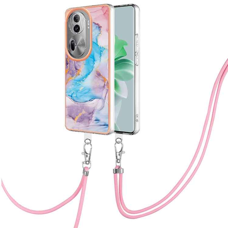 Electroplating IMD TPU Phone Case with Lanyard, For OPPO Reno11 5G Global, For OPPO Reno11 Pro 5G Global, For OPPO A58 4G, For OPPO Reno10 5G Global, For OPPO Reno10 Pro 5G Global, For OPPO A78 4G, For OPPO Reno8 T 4G, For OPPO A78 / A58
