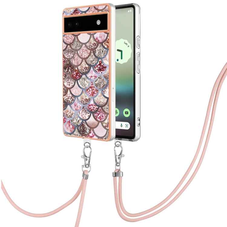 Electroplating IMD TPU Phone Case with Lanyard, For Google Pixel 9 Pro XL, For Google Pixel 9 / 9 Pro, For Google Pixel 8a, For Google Pixel 8 Pro, For Google Pixel 8, For Google Pixel 7a, For Google Pixel 6a