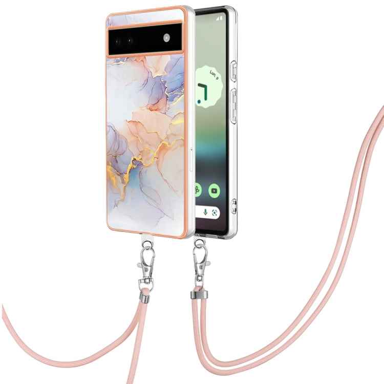 Electroplating IMD TPU Phone Case with Lanyard, For Google Pixel 9 Pro XL, For Google Pixel 9 / 9 Pro, For Google Pixel 8a, For Google Pixel 8 Pro, For Google Pixel 8, For Google Pixel 7a, For Google Pixel 6a