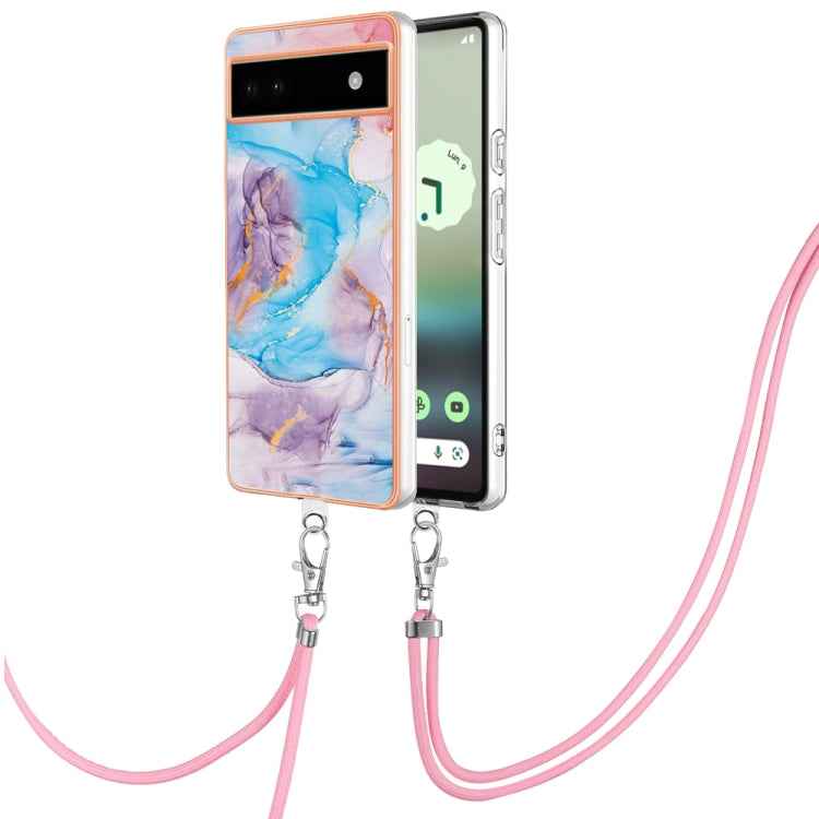 Electroplating IMD TPU Phone Case with Lanyard, For Google Pixel 9 Pro XL, For Google Pixel 9 / 9 Pro, For Google Pixel 8a, For Google Pixel 8 Pro, For Google Pixel 8, For Google Pixel 7a, For Google Pixel 6a
