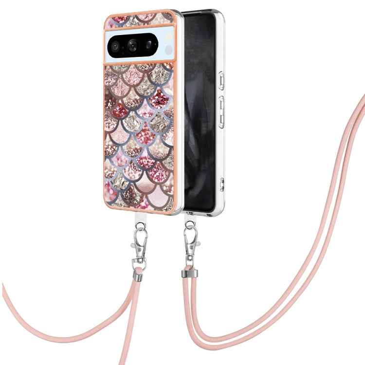 Electroplating IMD TPU Phone Case with Lanyard, For Google Pixel 9 Pro XL, For Google Pixel 9 / 9 Pro, For Google Pixel 8a, For Google Pixel 8 Pro, For Google Pixel 8, For Google Pixel 7a, For Google Pixel 6a