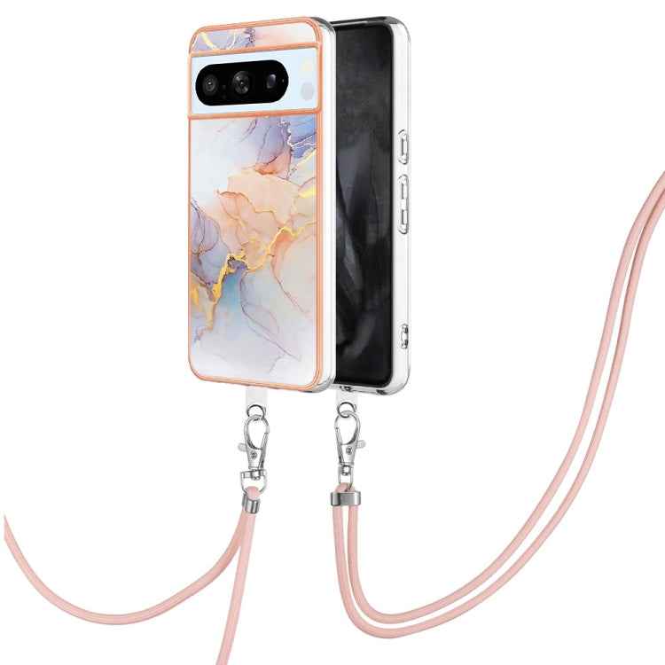 Electroplating IMD TPU Phone Case with Lanyard, For Google Pixel 9 Pro XL, For Google Pixel 9 / 9 Pro, For Google Pixel 8a, For Google Pixel 8 Pro, For Google Pixel 8, For Google Pixel 7a, For Google Pixel 6a