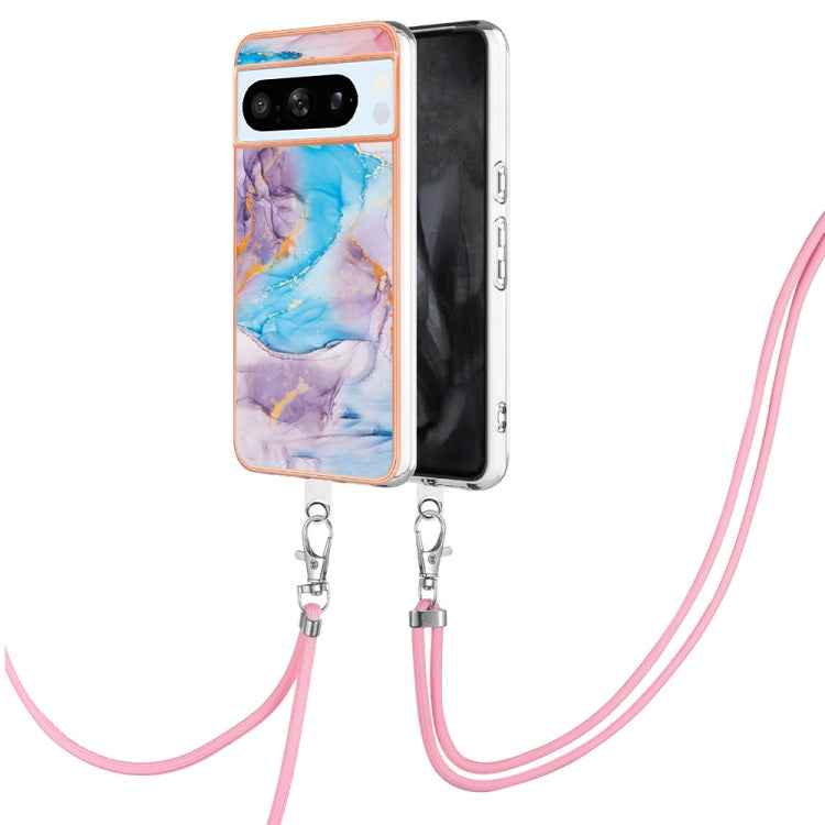 Electroplating IMD TPU Phone Case with Lanyard, For Google Pixel 9 Pro XL, For Google Pixel 9 / 9 Pro, For Google Pixel 8a, For Google Pixel 8 Pro, For Google Pixel 8, For Google Pixel 7a, For Google Pixel 6a