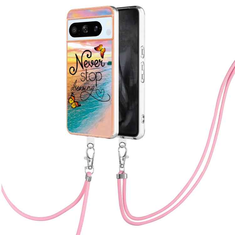 Electroplating IMD TPU Phone Case with Lanyard, For Google Pixel 9 Pro XL, For Google Pixel 9 / 9 Pro, For Google Pixel 8a, For Google Pixel 8 Pro, For Google Pixel 8, For Google Pixel 7a, For Google Pixel 6a