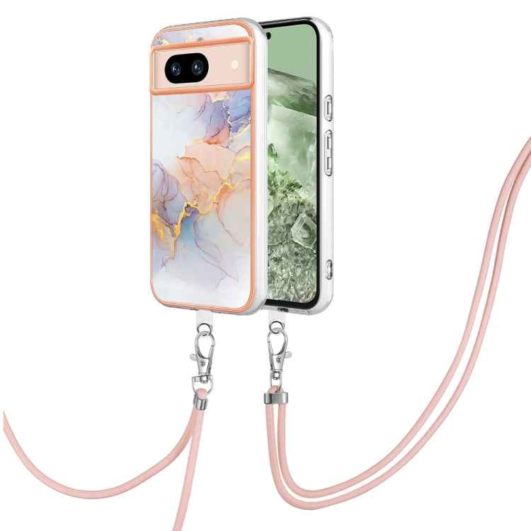 Electroplating IMD TPU Phone Case with Lanyard, For Google Pixel 9 Pro XL, For Google Pixel 9 / 9 Pro, For Google Pixel 8a, For Google Pixel 8 Pro, For Google Pixel 8, For Google Pixel 7a, For Google Pixel 6a