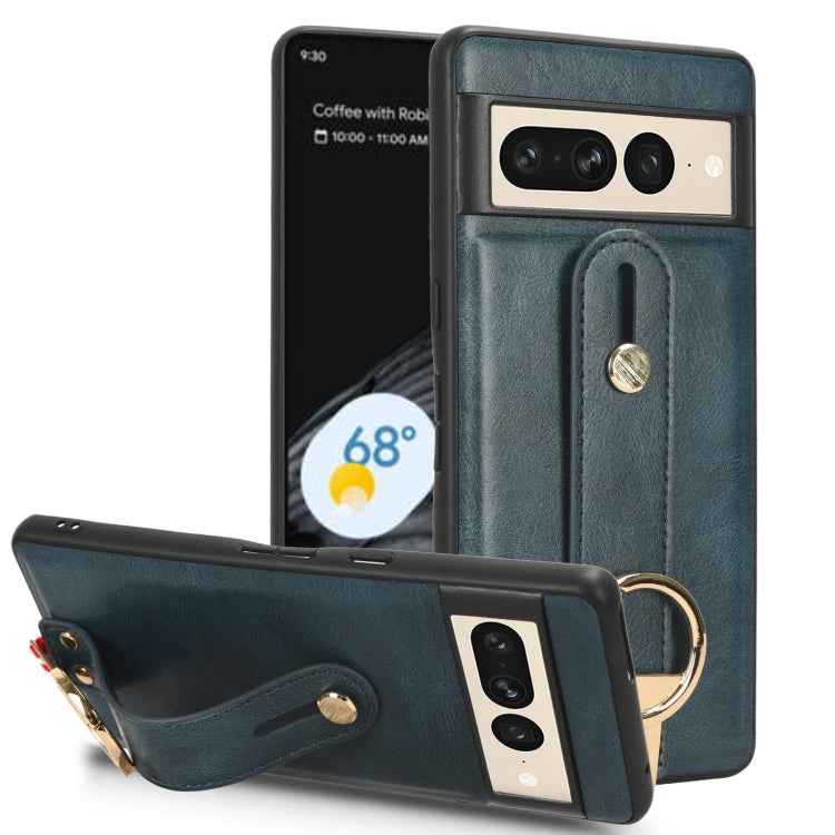 Wristband Leather Back Phone Case, For Google Pixel Fold, For Google Pixel 7a, For Google Pixel 7 Pro, For Google Pixel 7, For Google Pixel 6a, For Google Pixel 6 Pro, For Google Pixel 6