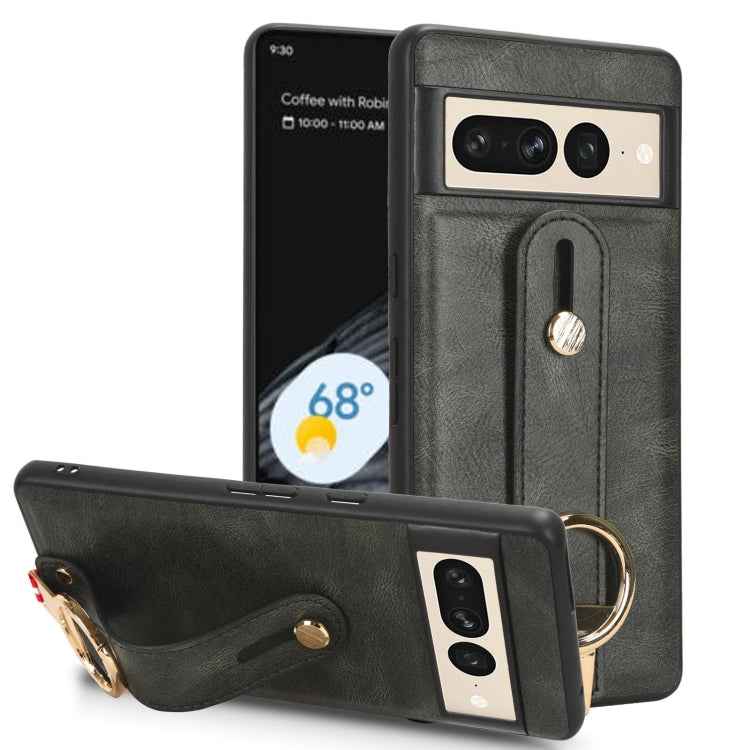 Wristband Leather Back Phone Case, For Google Pixel Fold, For Google Pixel 7a, For Google Pixel 7 Pro, For Google Pixel 7, For Google Pixel 6a, For Google Pixel 6 Pro, For Google Pixel 6