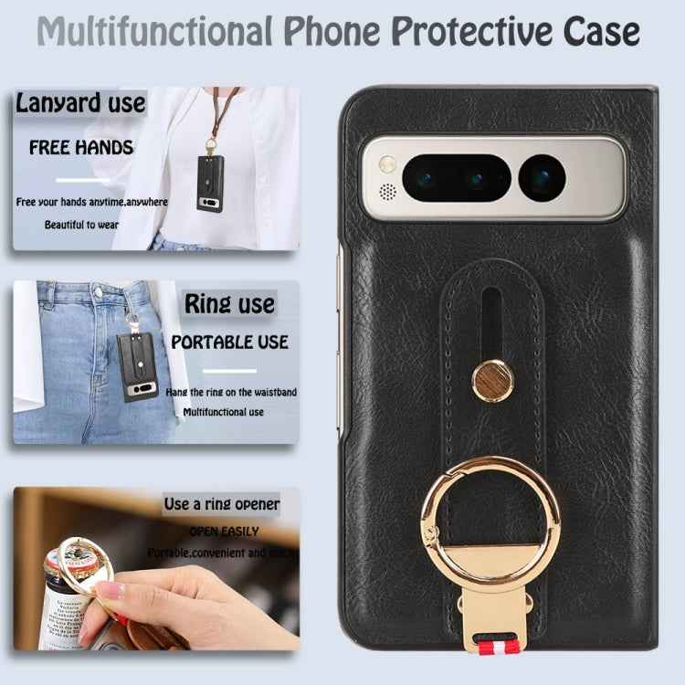 Wristband Leather Back Phone Case, For Google Pixel Fold, For Google Pixel 7a, For Google Pixel 7 Pro, For Google Pixel 7, For Google Pixel 6a, For Google Pixel 6 Pro, For Google Pixel 6