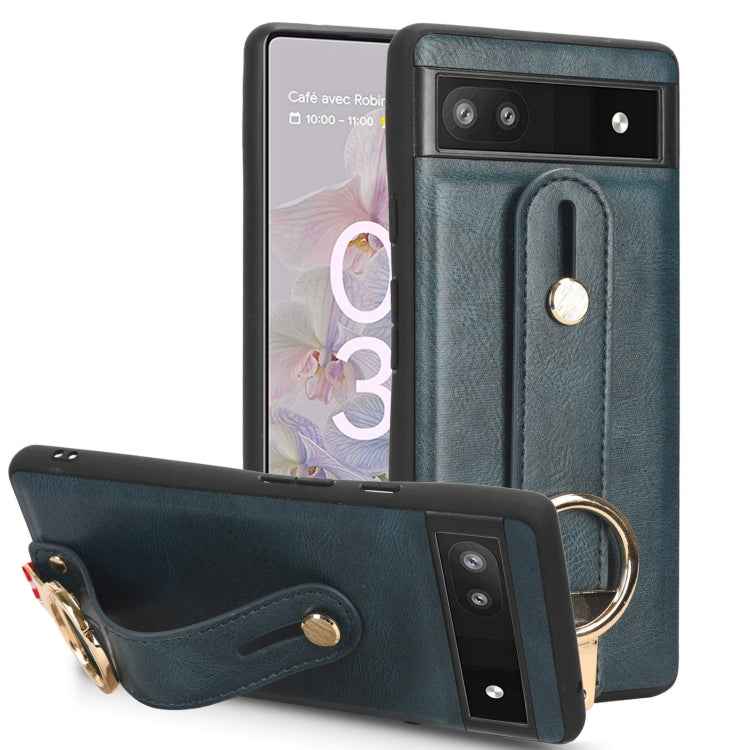 Wristband Leather Back Phone Case, For Google Pixel Fold, For Google Pixel 7a, For Google Pixel 7 Pro, For Google Pixel 7, For Google Pixel 6a, For Google Pixel 6 Pro, For Google Pixel 6