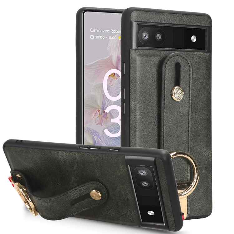 Wristband Leather Back Phone Case, For Google Pixel Fold, For Google Pixel 7a, For Google Pixel 7 Pro, For Google Pixel 7, For Google Pixel 6a, For Google Pixel 6 Pro, For Google Pixel 6