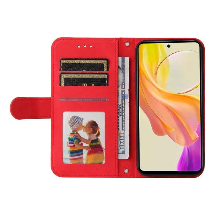 Skin Feel Life Tree Metal Button Leather Phone Case, For vivo Y36 4G / 5G Foreign, For vivo Y78 5G Foreign