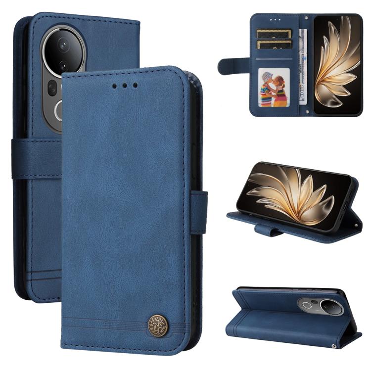 Skin Feel Life Tree Metal Button Leather Phone Case, For vivo S20 Pro, For vivo Y19s, For vivo X200, For vivo X200 Pro mini, For vivo X200 Pro, For vivo V40 Lite 4G / 5G IDN, For vivo Y300 Pro, For vivo Y28 4G Global, For vivo Y38 5G / T3x 5G Global