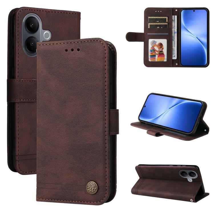 Skin Feel Life Tree Metal Button Leather Phone Case, For vivo Y500 Pro 5G, For vivo X300 Pro, For vivo X300, For vivo V60 Lite 4G / 5G, For vivo Y31 5G 2025, For vivo Y400 5G, For vivo V60 5G Global, For vivo Y400 Pro 5G / V40e / iQOO Z9s              ...