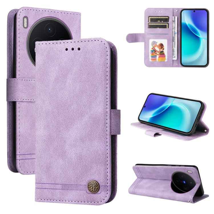 Skin Feel Life Tree Metal Button Leather Phone Case, For vivo Y500 Pro 5G, For vivo X300 Pro, For vivo X300, For vivo V60 Lite 4G / 5G, For vivo Y31 5G 2025, For vivo Y400 5G, For vivo V60 5G Global, For vivo Y400 Pro 5G / V40e / iQOO Z9s              ...