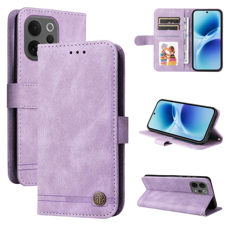 Skin Feel Life Tree Metal Button Leather Phone Case, For vivo Y600 Pro 5G, For vivo Y21 5G 2026 / vivo Y05 4G, For vivo V70 FE 5G, For vivo S50 5G / V70 5G, For vivo Y500 Pro 5G, For vivo X300 Pro, For vivo X300, For vivo V60 Lite 4G / 5G              ...