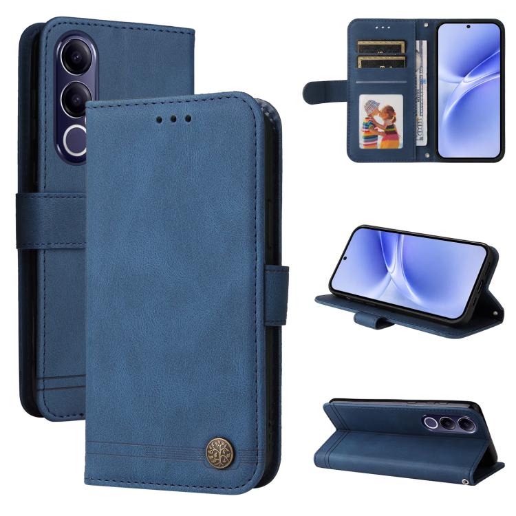 Skin Feel Life Tree Metal Button Leather Phone Case, For vivo Y600 Pro 5G, For vivo Y21 5G 2026 / vivo Y05 4G, For vivo V70 FE 5G, For vivo S50 5G / V70 5G, For vivo Y500 Pro 5G, For vivo X300 Pro, For vivo X300, For vivo V60 Lite 4G / 5G              ...