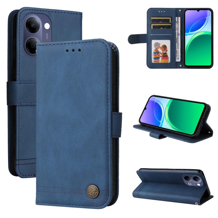 Skin Feel Life Tree Metal Button Leather Phone Case, For vivo Y600 Pro 5G, For vivo Y21 5G 2026 / vivo Y05 4G, For vivo V70 FE 5G, For vivo S50 5G / V70 5G, For vivo Y500 Pro 5G, For vivo X300 Pro, For vivo X300, For vivo V60 Lite 4G / 5G              ...