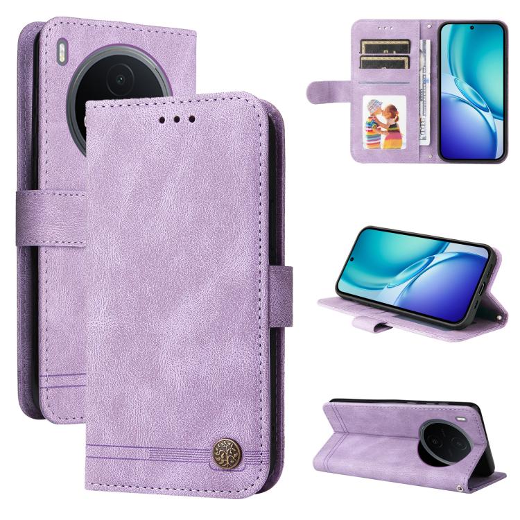 Skin Feel Life Tree Metal Button Leather Phone Case, For vivo Y600 Pro 5G, For vivo Y21 5G 2026 / vivo Y05 4G, For vivo V70 FE 5G, For vivo S50 5G / V70 5G, For vivo Y500 Pro 5G, For vivo X300 Pro, For vivo X300, For vivo V60 Lite 4G / 5G              ...