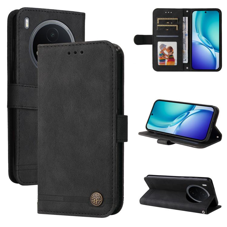 Skin Feel Life Tree Metal Button Leather Phone Case, For vivo Y600 Pro 5G, For vivo Y21 5G 2026 / vivo Y05 4G, For vivo V70 FE 5G, For vivo S50 5G / V70 5G, For vivo Y500 Pro 5G, For vivo X300 Pro, For vivo X300, For vivo V60 Lite 4G / 5G              ...