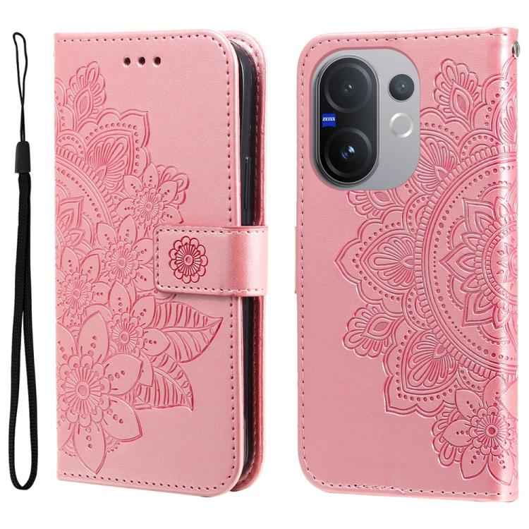 Seven-petal Flowers Embossing Leather Phone Case, For vivo Y500 Pro 5G, For vivo X300 Pro, For vivo X300, For vivo V60 Lite 4G / 5G, For vivo Y31 5G 2025, For vivo Y400 5G, For vivo V60 5G Global, For vivo Y400 Pro 5G / V40e / iQOO Z9s                 ...
