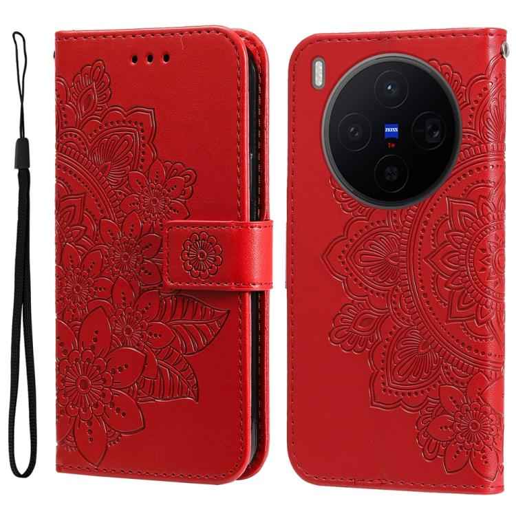 Seven-petal Flowers Embossing Leather Phone Case, For vivo Y500 Pro 5G, For vivo X300 Pro, For vivo X300, For vivo V60 Lite 4G / 5G, For vivo Y31 5G 2025, For vivo Y400 5G, For vivo V60 5G Global, For vivo Y400 Pro 5G / V40e / iQOO Z9s                 ...