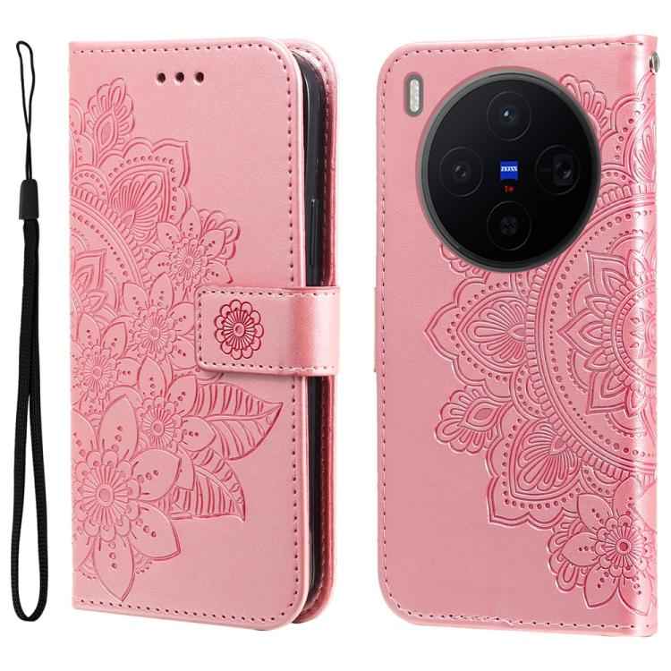 Seven-petal Flowers Embossing Leather Phone Case, For vivo Y500 Pro 5G, For vivo X300 Pro, For vivo X300, For vivo V60 Lite 4G / 5G, For vivo Y31 5G 2025, For vivo Y400 5G, For vivo V60 5G Global, For vivo Y400 Pro 5G / V40e / iQOO Z9s                 ...